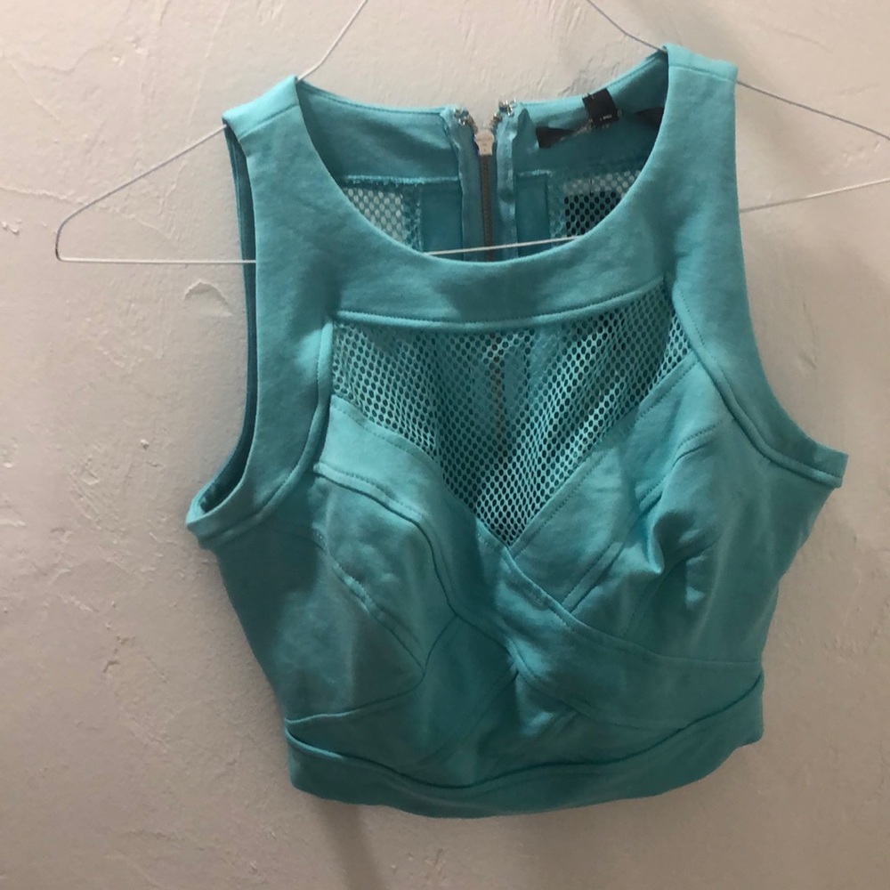 Lace guess crop top